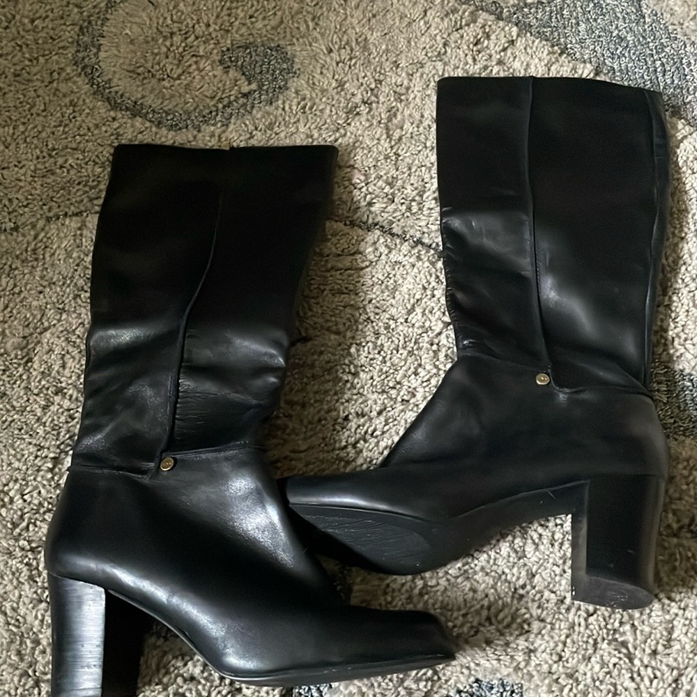 Black- Jones New York boots. Worn once! Like New condition